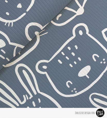 Waldfreunde Maxi - Dunkelblau *Rippenstrick* - Paul &amp; Clara