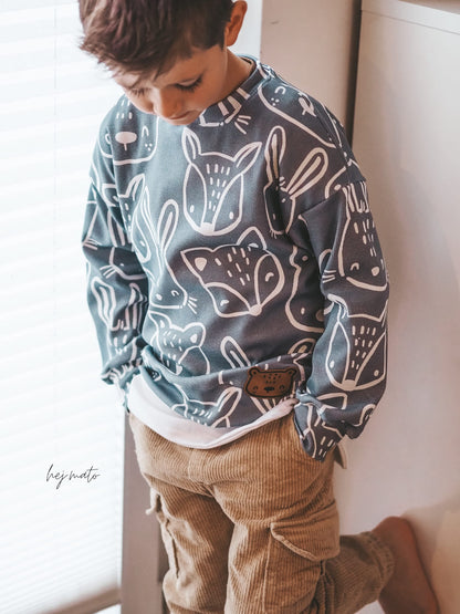 Waldfreunde Maxi - Dunkelblau *Rippenstrick* - Paul &amp; Clara