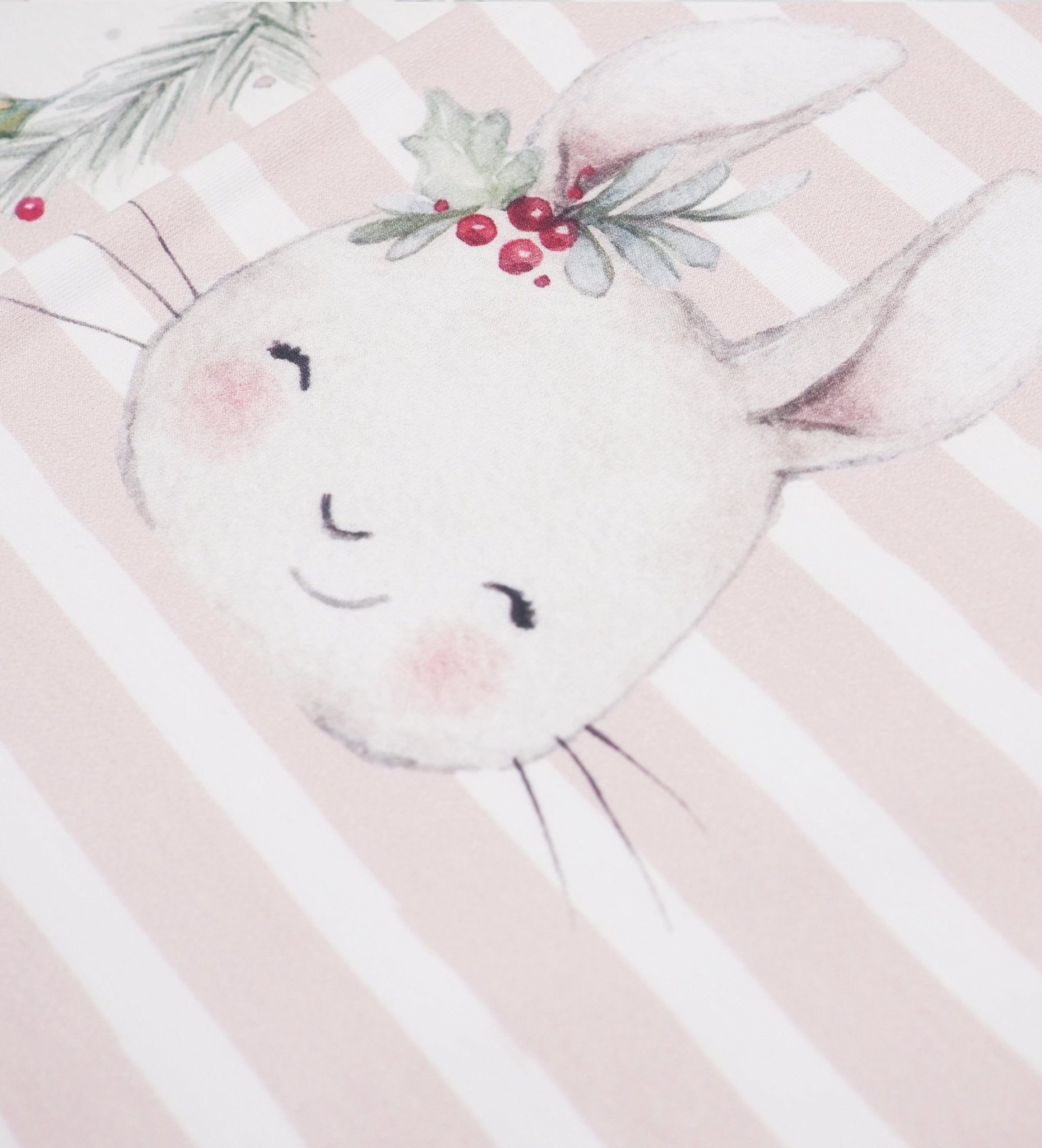 Weihnachts Lulu - XXL Panel inkl Kombi - Rosa *Bio - Jersey* 87cm! - Paul &amp; Clara