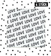 XXL-Weblabel *Love* - 4er Pack