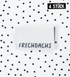 Weblabel * frechdachs* - 3,4 x 2,2 cm - 4er Pack